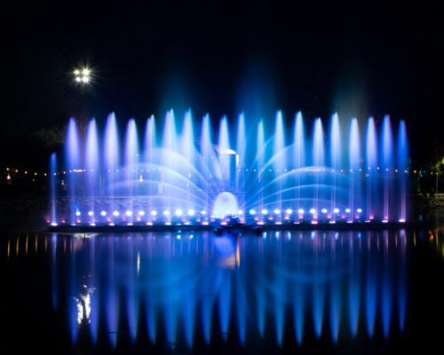 A,Dancing,Fountain,Or,A,Fountain,That,Is,Formed,By